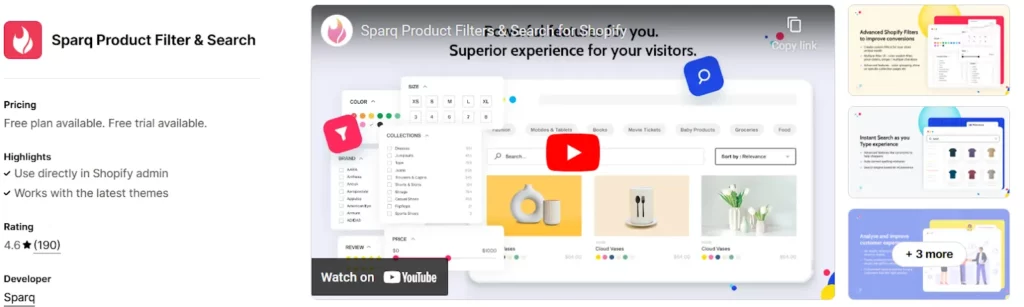9. Sparq Product Filter & Search